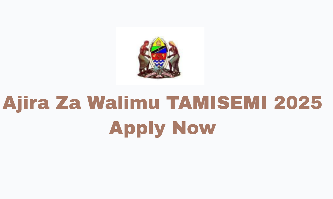 Ajira Za Walimu TAMISEMI 2025 Apply Now Volunteer Teacher Positions